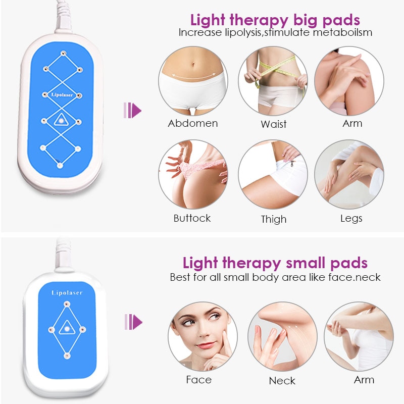 EU tax free new Lipolaser Fat Slimming Diode Lipo Laser Lipolysis Cellulite Weight Loss fast slim body shaping machine 6pads - Image 3