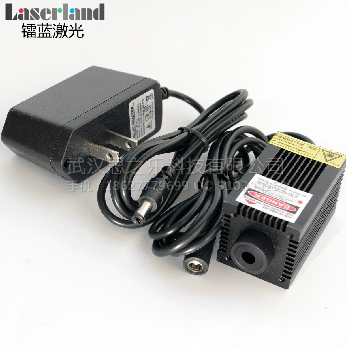 Engraving DIY Focusable 300mW 405nm Violet Blue Laser Diode Module with Fan 12vdc Adapter