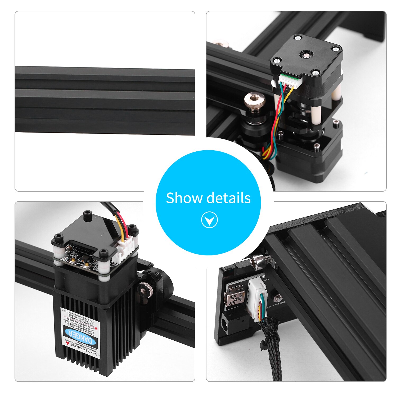 Engraving Machine 20W Laser High Speed Mini Desktop Laser Engraver Printer Portable Art Craft DIY Laser Engraving Cutter