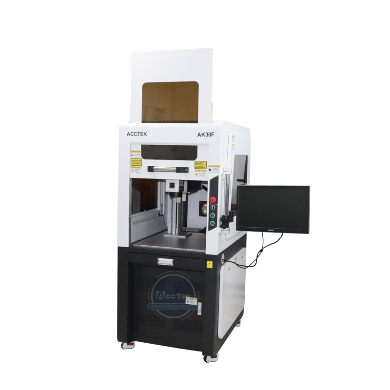 Factory Price Raycus 20W 30W 50W 100W Fiber Laser Marking Machine for Metal Sheet