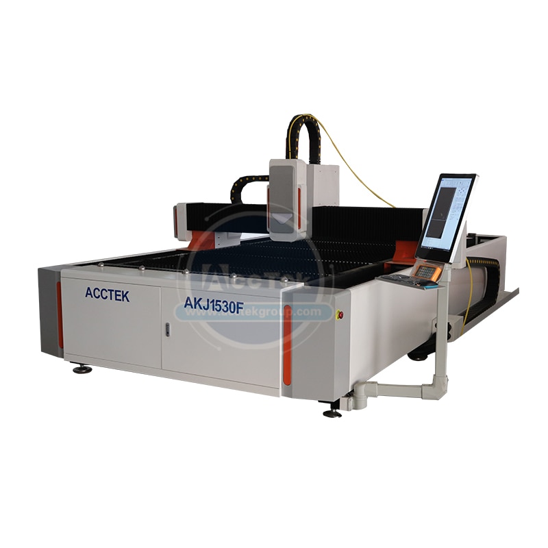 Factory Supply 1000w Fiber 1530 Steel Laser Cutting Machine Laser Cutter CNC AKJ1530F2