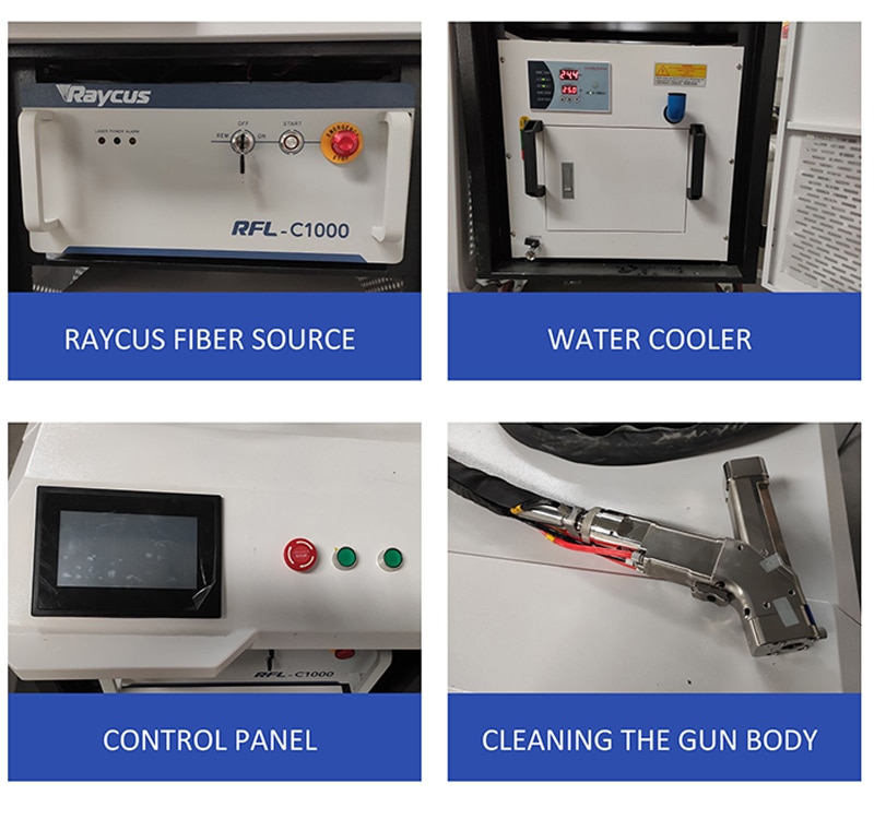 Factory supply fiber laser cleaning of metal 1000w laser rust cleaning machine for metal paint oil - Image 4
