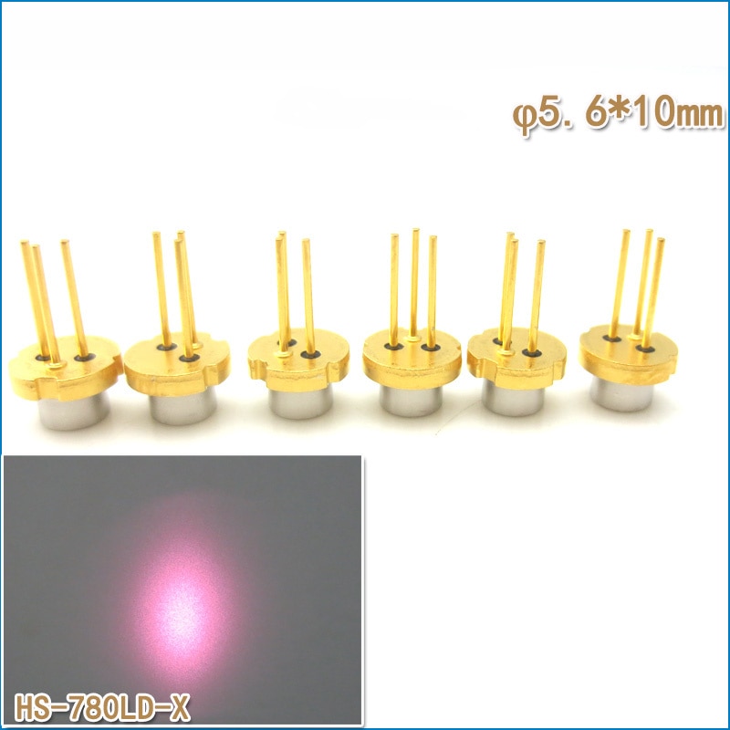Fast Free Ship 5pcs/lot Laser Diode laser Tube Infrared LD Original and New 5.6*10mm 780nm 100mw lasing diode - Image 2