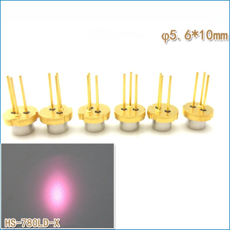 Fast Free Ship 5pcs/lot Laser Diode laser Tube Infrared LD Original and New 5.6*10mm 780nm 10mw Laser Diode - Image 4