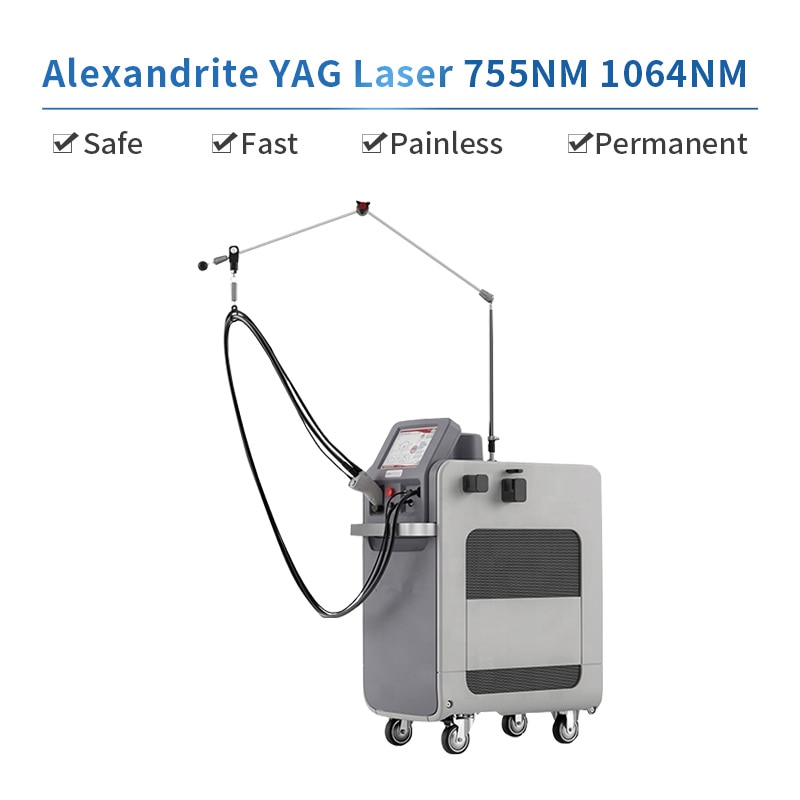 Fast Speed Painless Alexandrite Yag Laser 755nm 1064nm Permanent Hair Remover Beauty Diode Laser 755nm 1064nm Epilation - Image 4