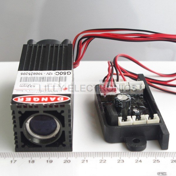 Fat Beam 100mW 532nm Laser Diode Module TTL