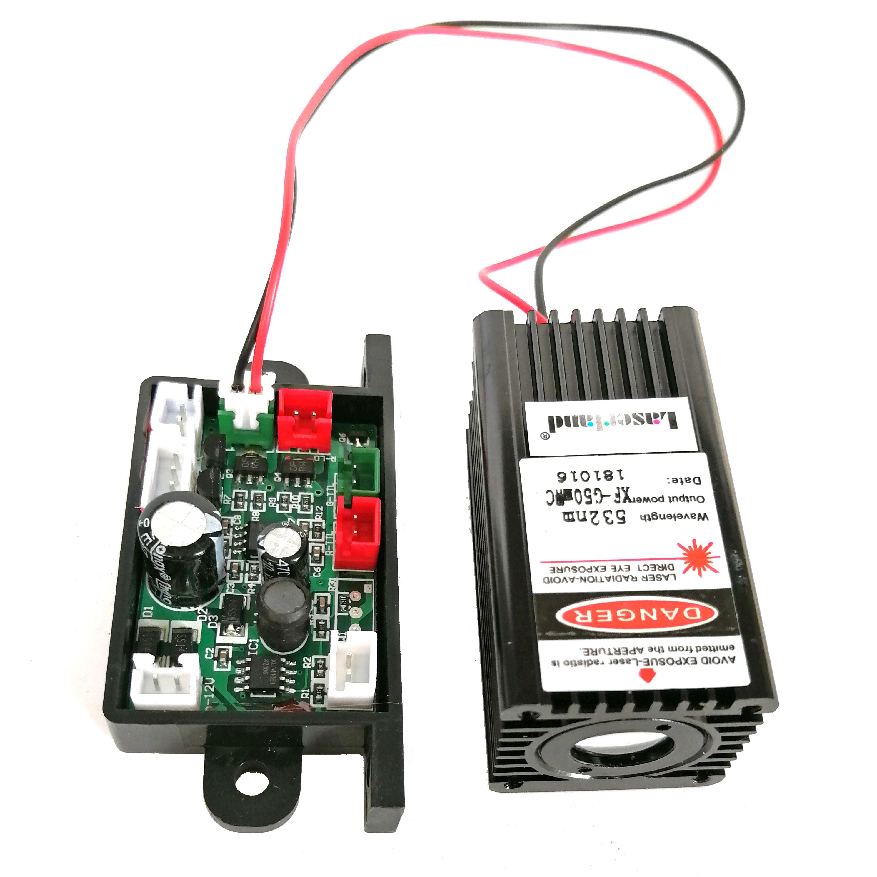 Fat Beam 60mW~80mW 532nm Green Laser Diode Module TTL Stage Lighting