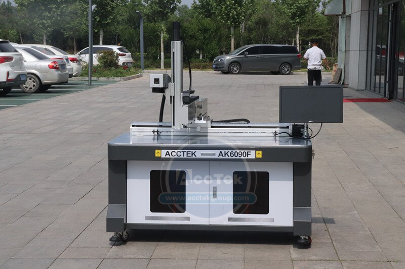 Fiber Laser Marking Machine Engraving Metal AK6090F Big Area Fiber Laser Engraving And Marking Machine With Module Drive - Image 2
