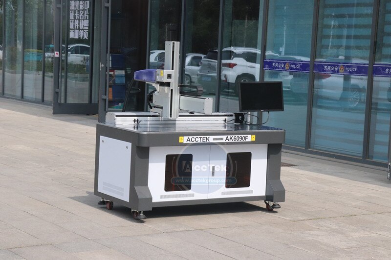 Fiber Laser Marking Machine Engraving Metal AK6090F Big Area Fiber Laser Engraving And Marking Machine With Module Drive - Image 4