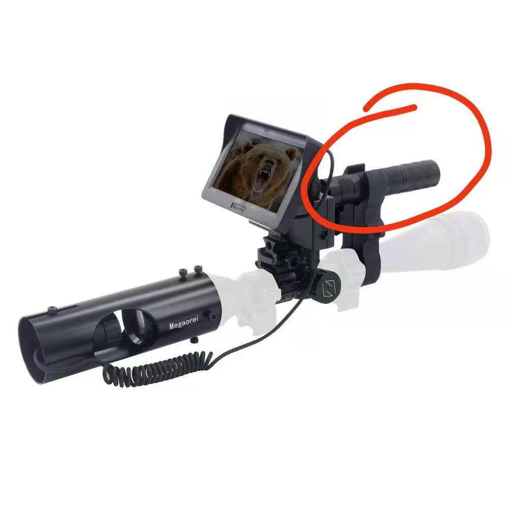 Flashlight hunting light 850nm Infrared IR Flashlight Night Vision Light Assistance Illuminator - View Distance Laser 400meter - Image 5