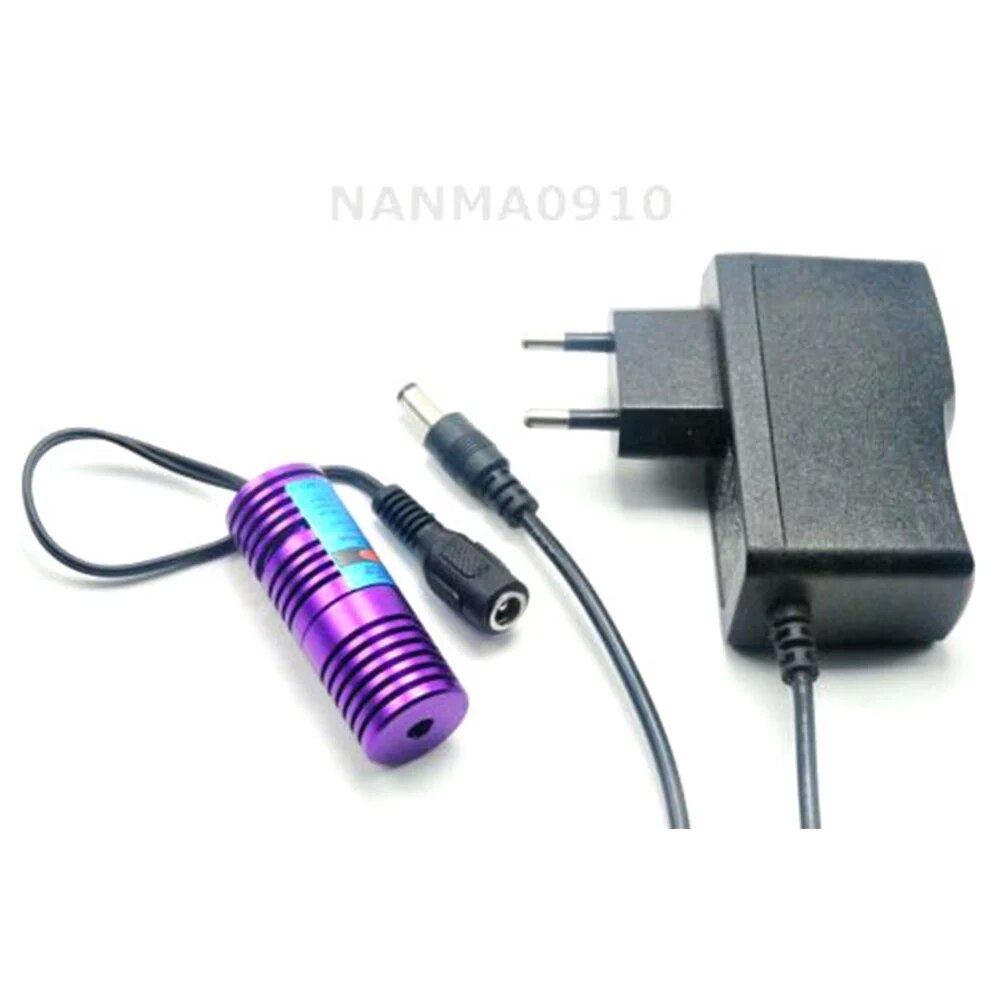 Focusable 445nm 450nm 50mW Blue 20x58mm Laser Diode Module w/ 5V Power Dot Lazer