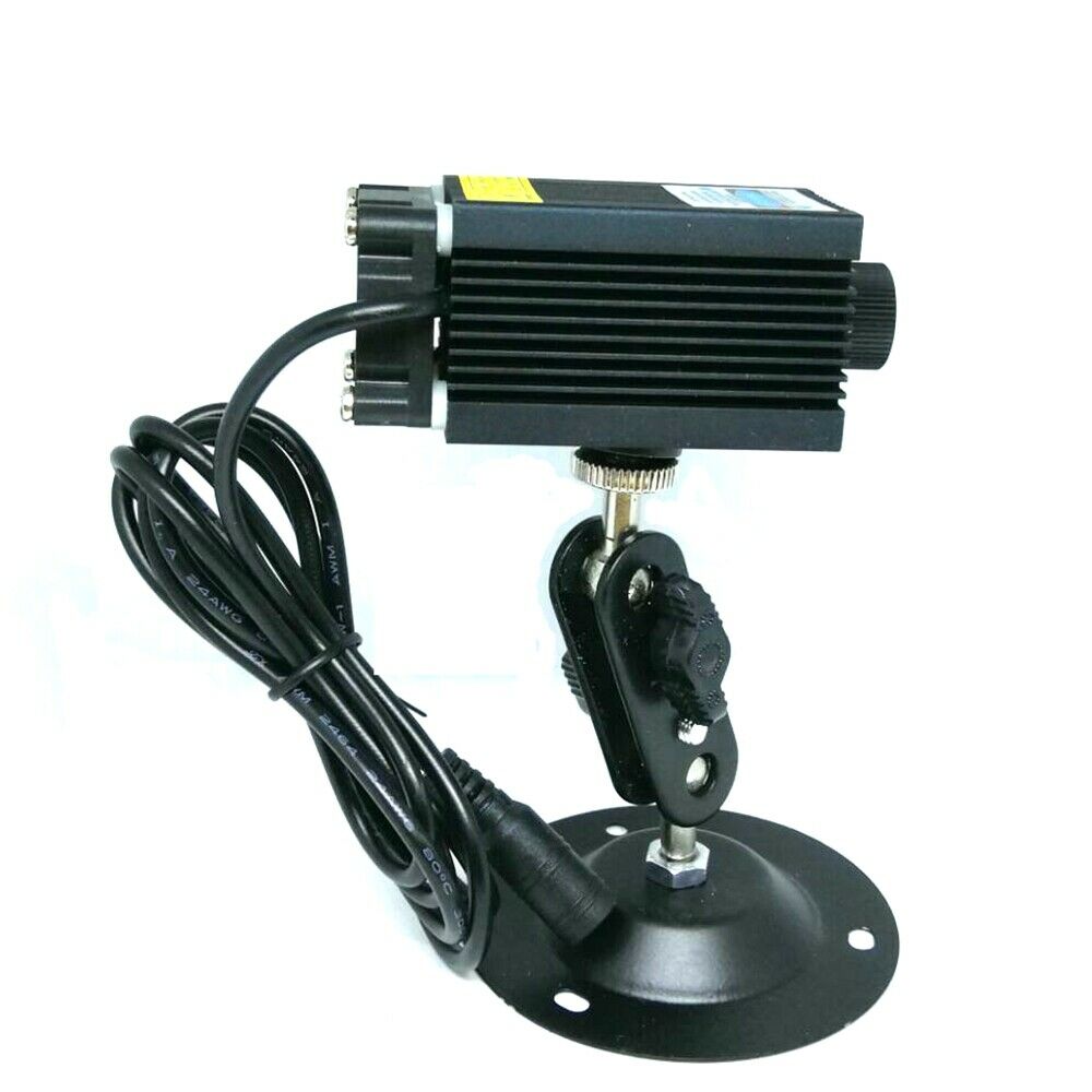 Focusable 450nm 1W Blue Laser Dot Module 1000mW Diodes 12V Power Locator Holder