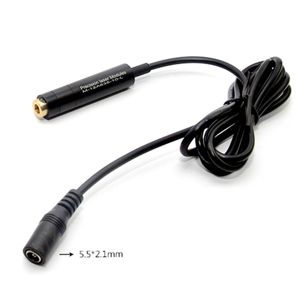 Focusable 635nm 5wm-10mw Orange-Red 12x55mm Laser Diode Module with AC Adapter & Heatsink - Image 5
