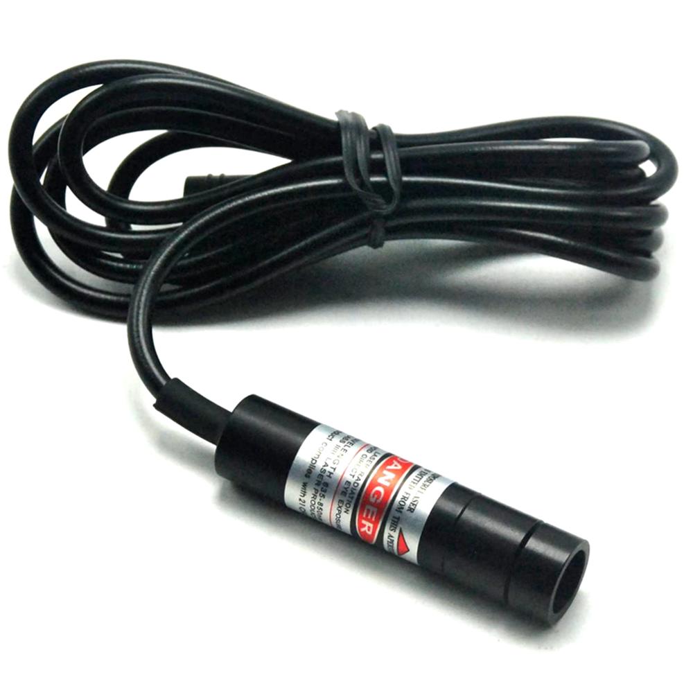 Focusable 635nm 5wm-10mw Orange-Red 12x55mm Laser Diode Module with AC Adapter & Heatsink