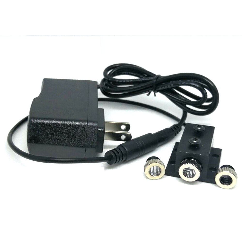 Focusable 650nm 660nm 200mw Dot/Line/Cross Red Laser Module w 12mm Heatsink 5V Power Adapter