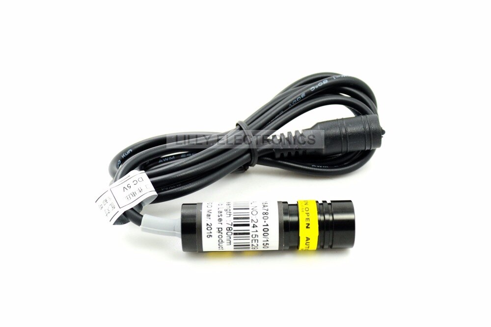 Focusable 780nm 100MW IR Infrared Laser cross 14.5x45mm Diode Module Lazer