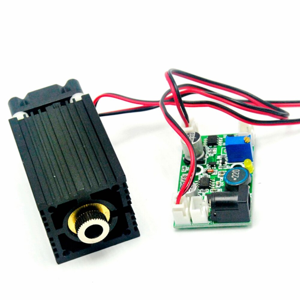 Focusable Blue Dot Laser Diode Module 445nm 450nm 2W 2000mw 33x50mm with Driver and Cooling Fan TTL and AC Adapter - Image 2