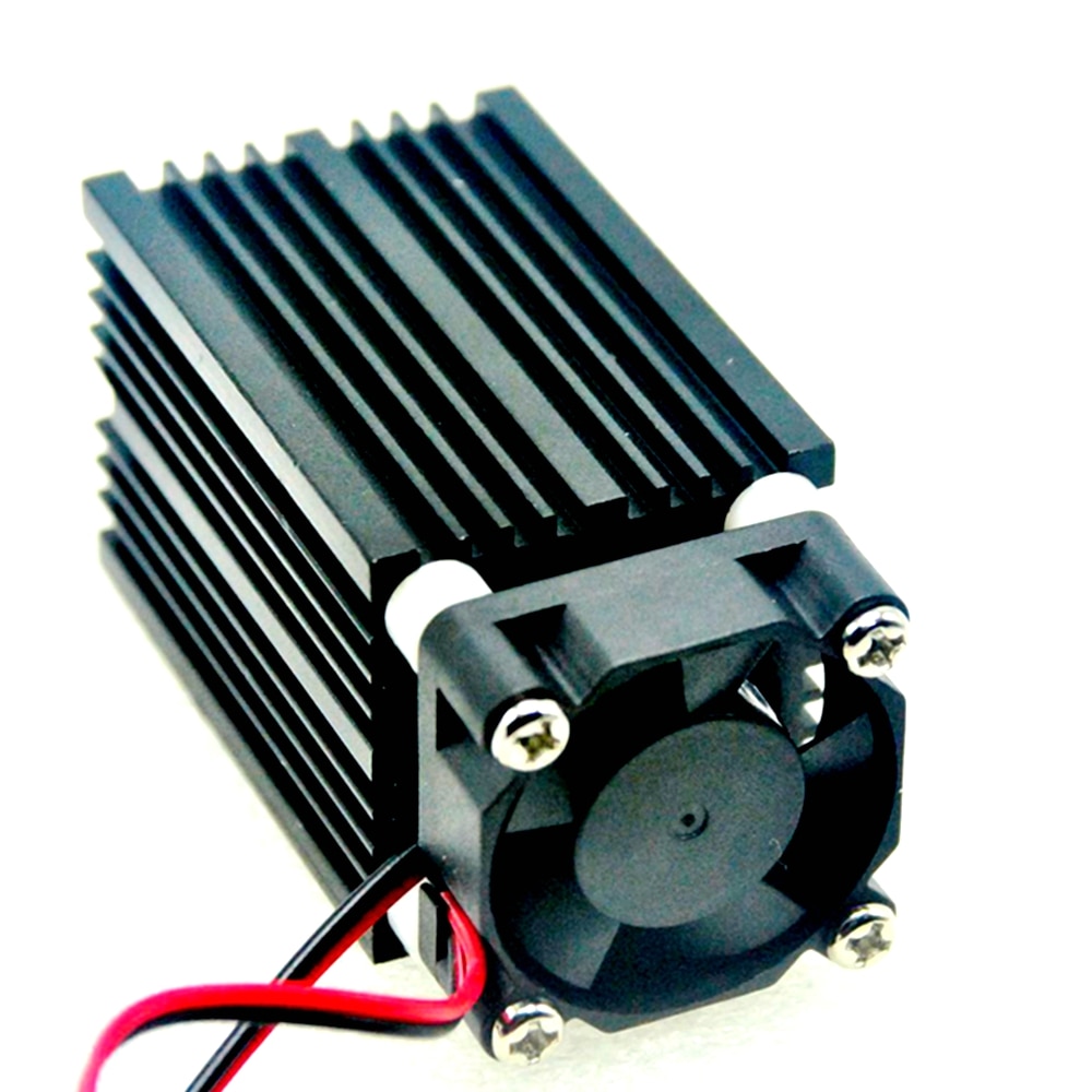 Focusable Blue Dot Laser Diode Module 445nm 450nm 2W 2000mw 33x50mm with Driver and Cooling Fan TTL and AC Adapter - Image 3