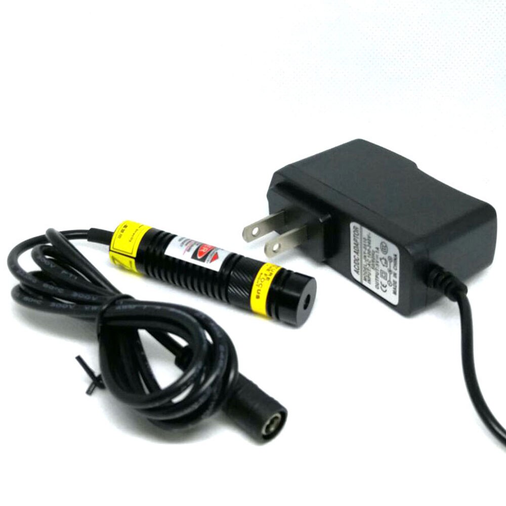 Focusable Cross Beam Green Lights 515nm Laser Module 30mw Mitsubishi Diodes LD 12V Power Adapter w Locator Holder - Image 4