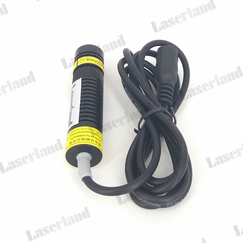 Focusable Green Laser Diode 10mW Adapter 515nm w/ Heatsink Module Cross 16X68mm - Image 2