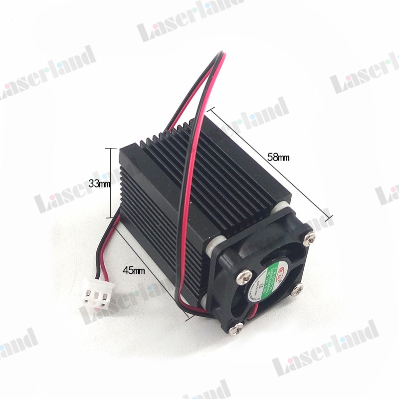 Focusable Housing Case Heatsink for 5.6mm TO18 Laser Diode LD Module Lens Fan - Image 3