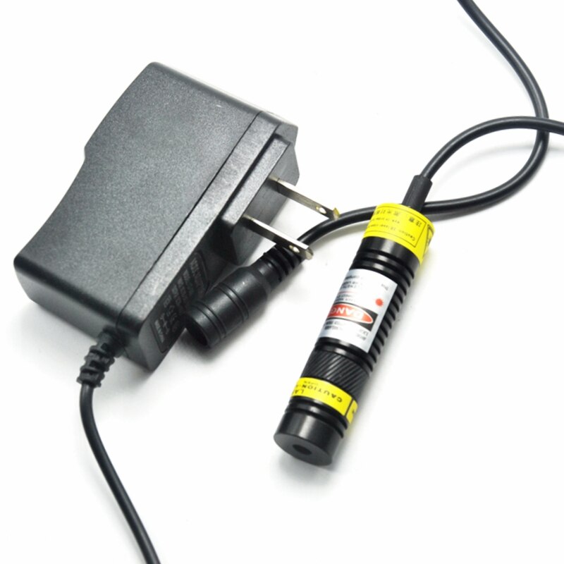 Focusable Red Laser Diode Module 648nm 650nm 100mW 16x68mm Line Shape w/ 5V Adapter - Image 2