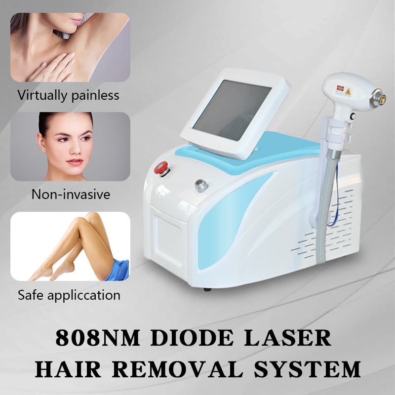Free Shipping High energy 808nm Diode laser machine for hair removal & skin rejuvenation/ Painless 808nm hair removal machine - Image 5