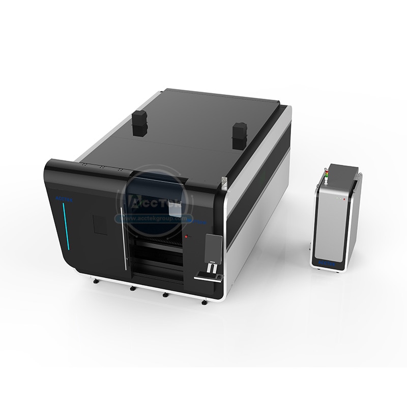 Full Enclosed AccTek AKJ1530FB Fiber Laser 1000w Laser Cutter For Metal Cutting