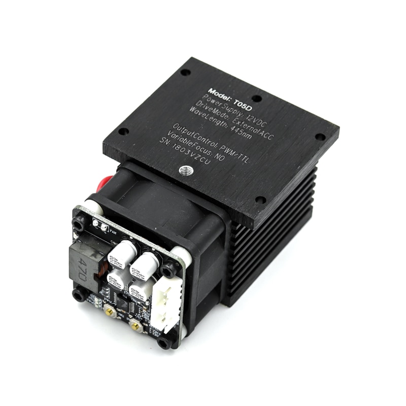 445nm 7500mW Fixed Focus Laser Module Diode TTL /PWM Marking DIY Laser Engraver Cutter - Image 2