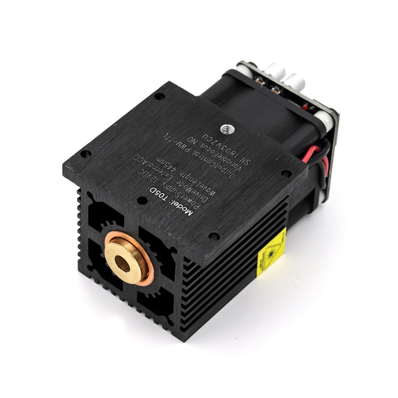 445nm 7500mW Fixed Focus Laser Module Diode TTL /PWM Marking DIY Laser Engraver Cutter - Image 3