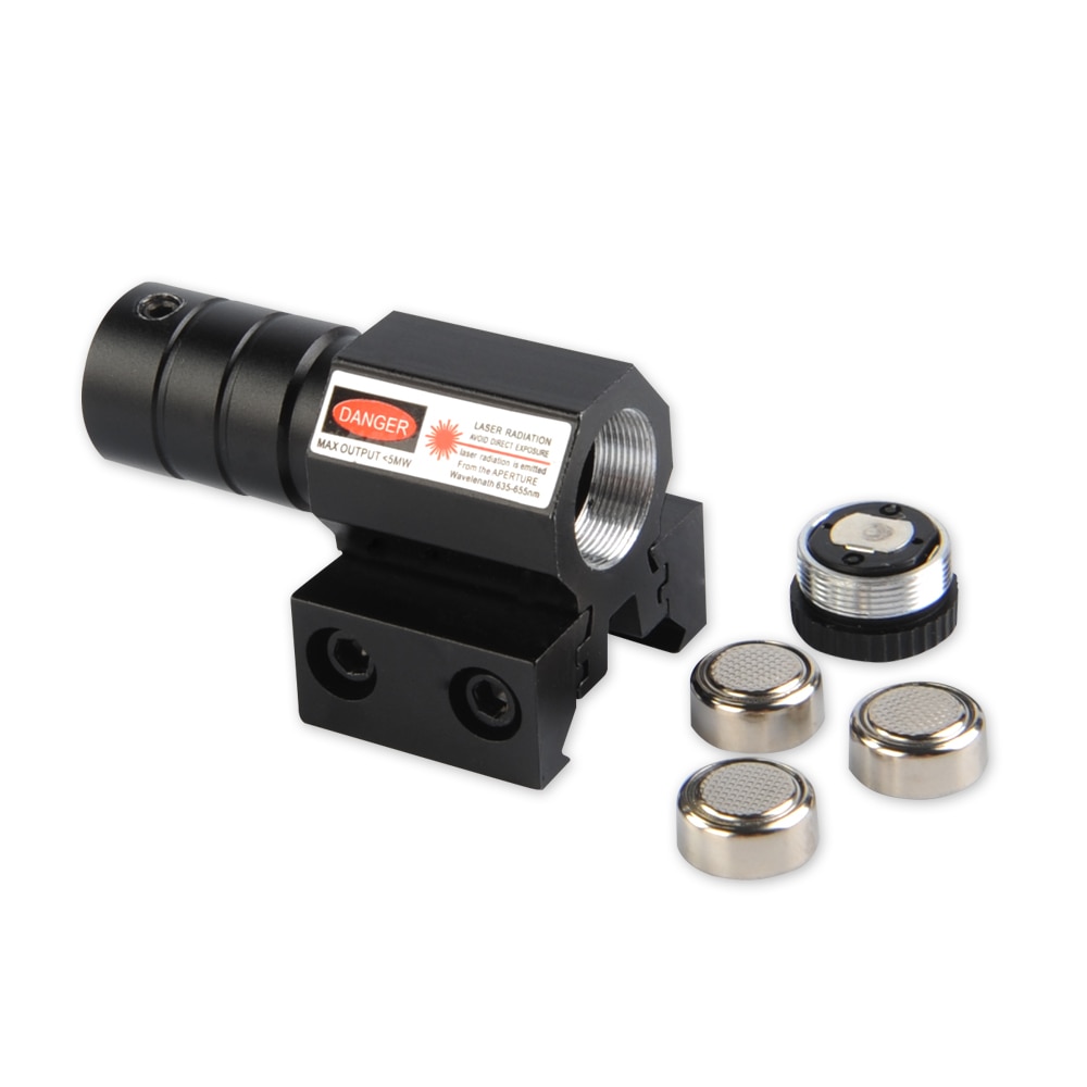 Green Dot Laser Sight 635-655nm with 11mm/20mm Adjustable Picatinny Weaver Mount for Rifle Hunting - Image 2