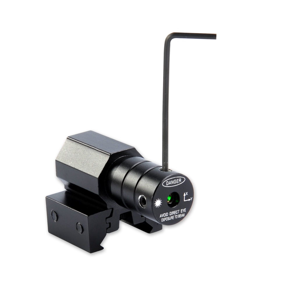 Green Dot Laser Sight 635-655nm with 11mm/20mm Adjustable Picatinny Weaver Mount for Rifle Hunting