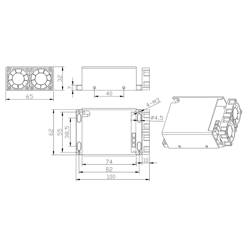Green Laser Diodes 4W 520nm Laser Module For Laser Light TTL Analogue Optical Maser - Image 5