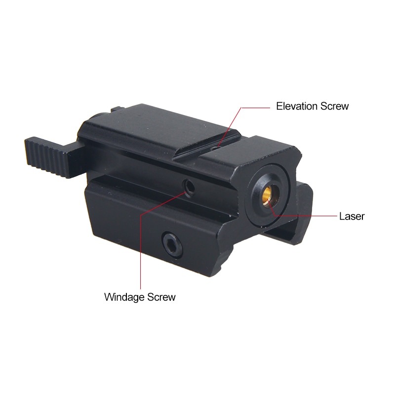 Green/Red Hunting Laser Sight Scope For 20mm Picatinny Weaver Gun Rail For Pistol Glock Headgun Low Orbit Dot Scope With Battery - Image 2