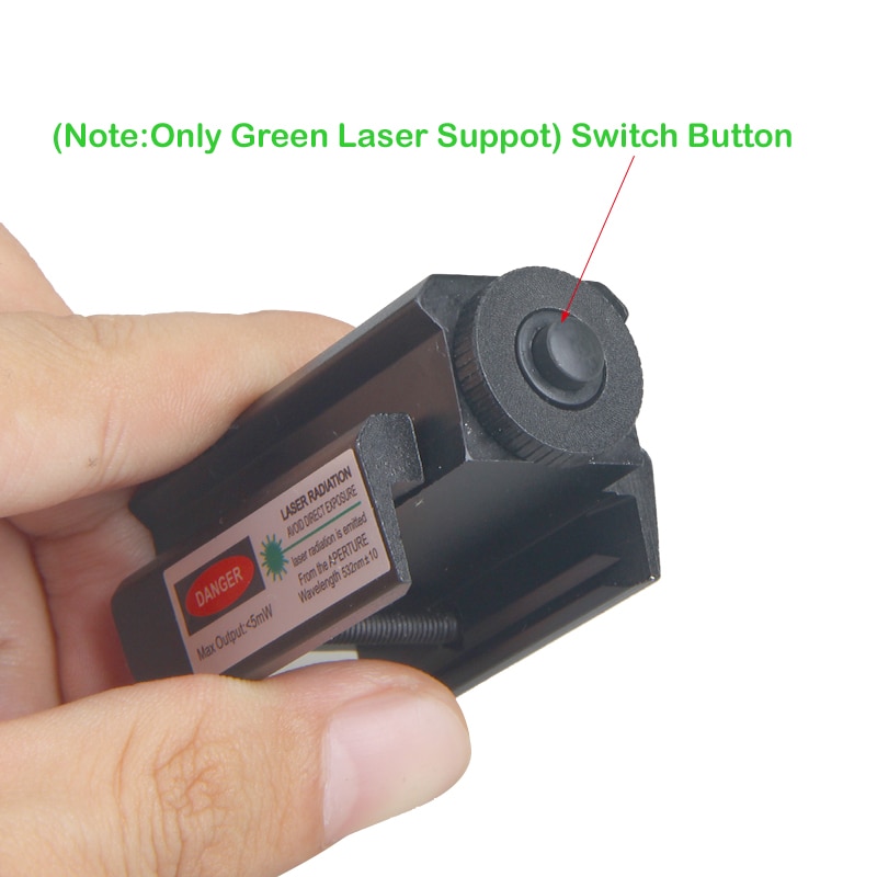 Green/Red Hunting Laser Sight Scope For 20mm Picatinny Weaver Gun Rail For Pistol Glock Headgun Low Orbit Dot Scope With Battery - Image 4