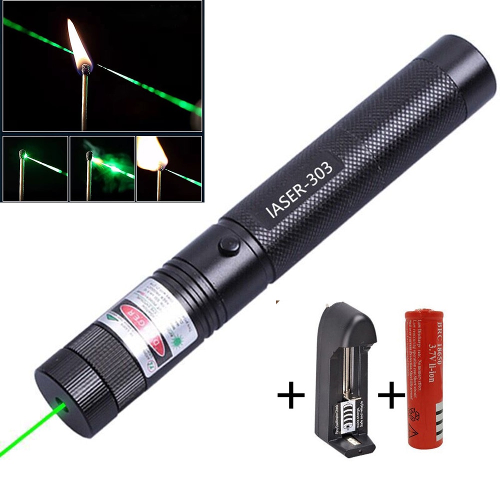 Green laser sight charging laser 303 indicator 532nm 5mw high power laser equipment burning pen long-distance radiation laser - Image 5