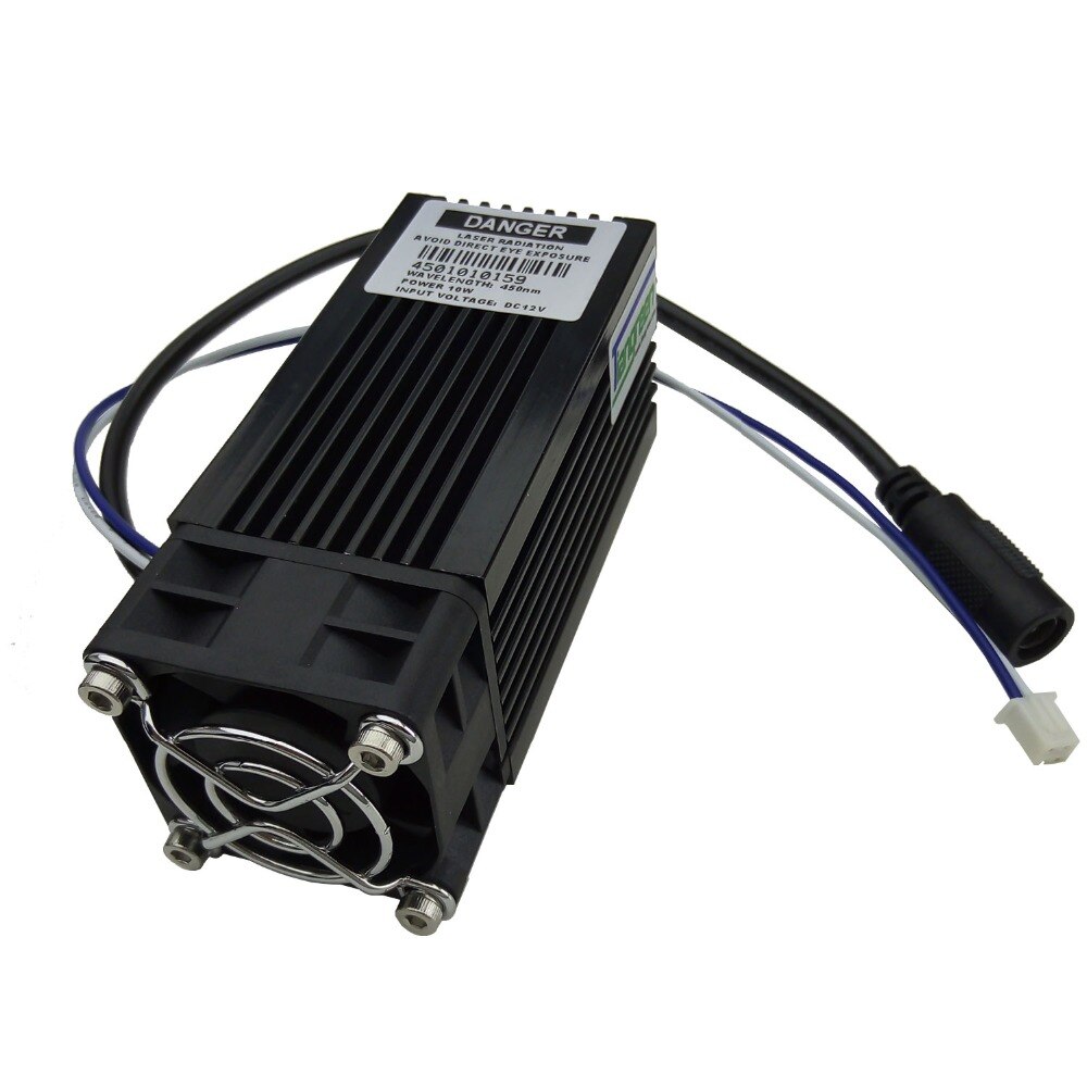 High Power 10W Laser Diode Module Blue Engraver Head 450nm 10000mw TTL Cutting Engraving Machine CNC Cutter - Image 2
