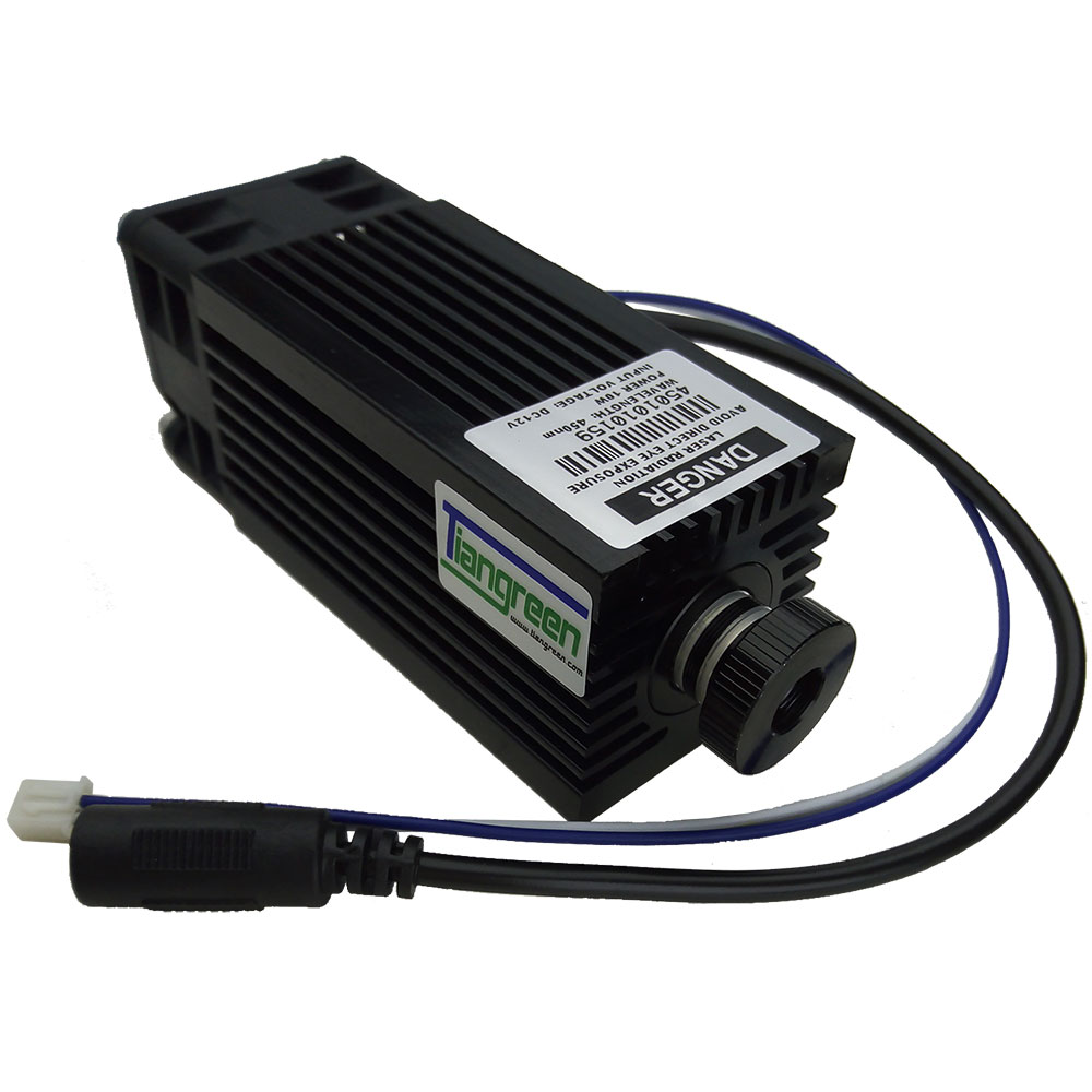 High Power 10W Laser Diode Module Blue Engraver Head 450nm 10000mw TTL Cutting Engraving Machine CNC Cutter - Image 3