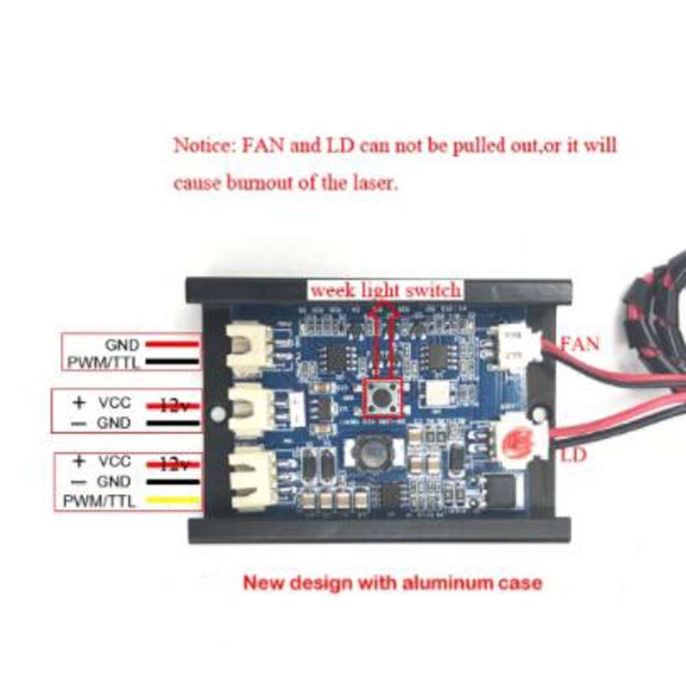 High Power 500mW 405nm Focusing Blue Purple Laser Module Engraving With TTL Control Laser Tube Diode Goggles for DIY 3D Print - Image 5