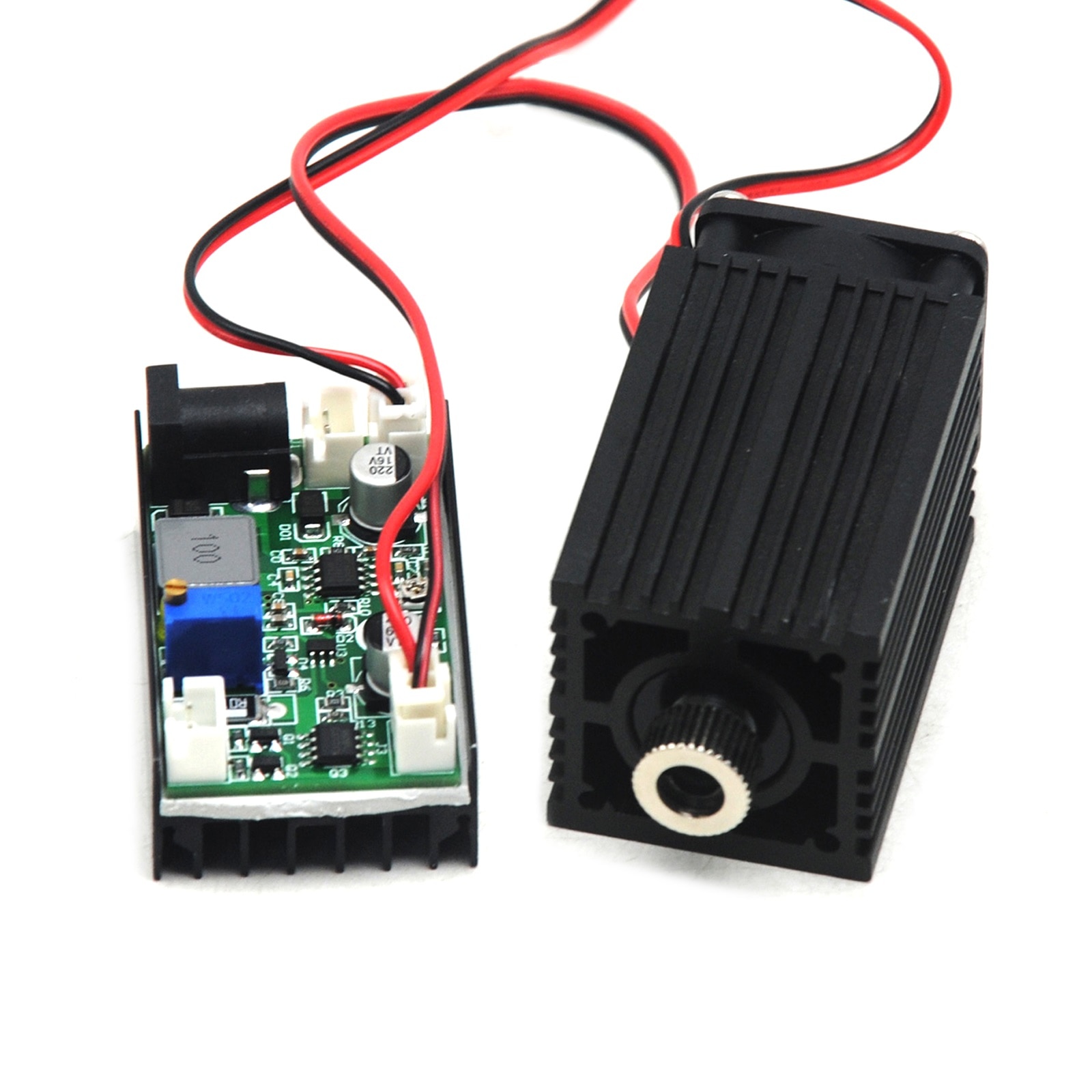 High Power 532nm 100mW Green Dot Focusable Laser Diode Module Industrial/Lab Lazer with 12V Driver TTL