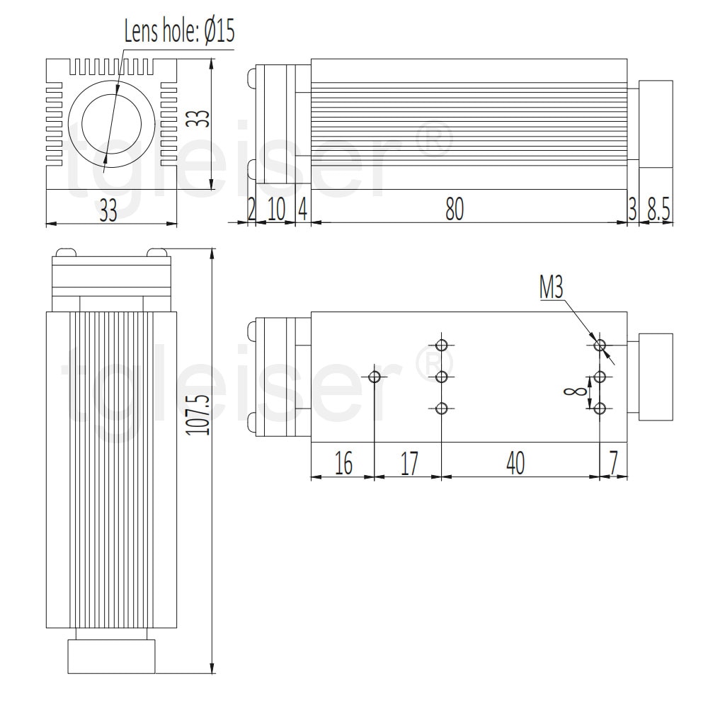 High Power 808nm Infrared Laser Diode Module 2000mW IR Invisible Light Focusable 2W Lazer Parts with TTL / PWM - Image 2