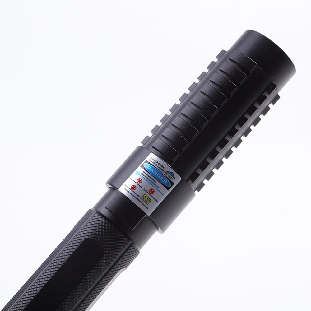 High-Power Blue Laser Flashlight 450nm Continuous Line 5000M Hunting Blue Laser Sight Can Burn Laser Matches/Cigarettes/Candles