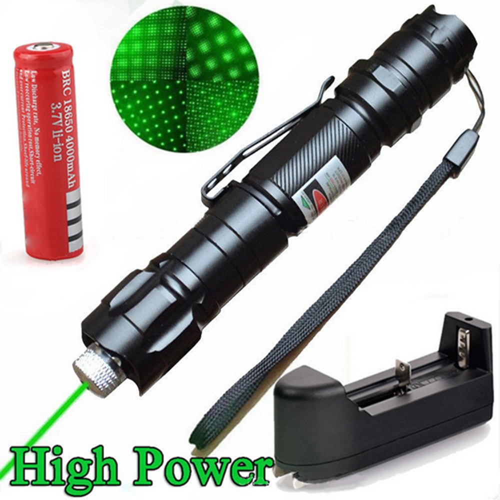 High Power Flashlight 5mw Portable Handheld Spotlight Lantern Light Waterproof Spot Lamp Lantern light Red/Green Laser Sight - Image 3