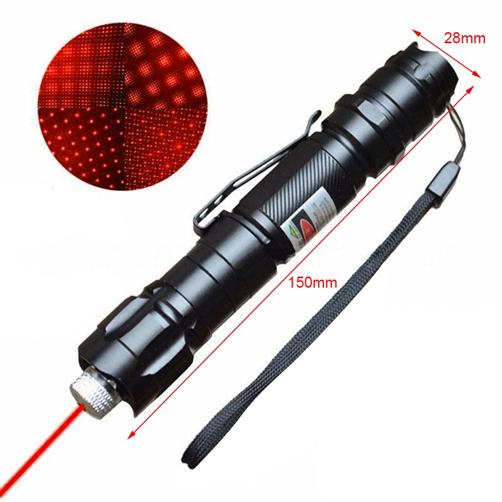 High Power Flashlight 5mw Portable Handheld Spotlight Lantern Light Waterproof Spot Lamp Lantern light Red/Green Laser Sight