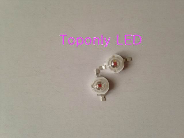 High Quality 1w Epileds chips deep red color led emitting diodes 650-660nm high power led laser lighting beads 2000pcs/Lot