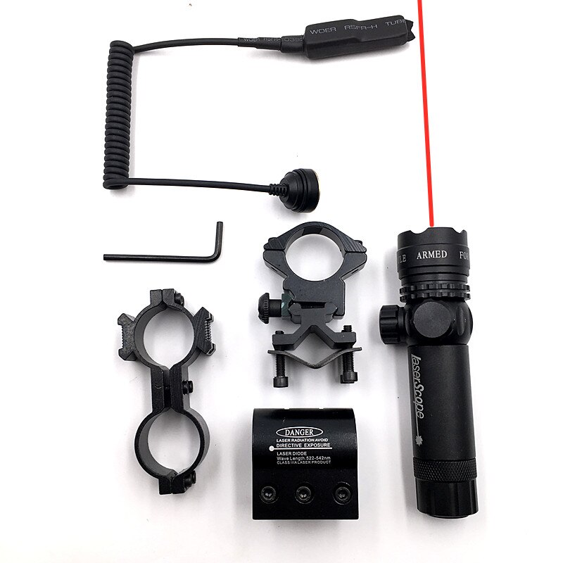 High Quality Red/Green Laser Use for Gun Suit 25.4/30mm Ring 20mm Rail Laser Sight For Hunting Can Adjustable Up Down Left Right