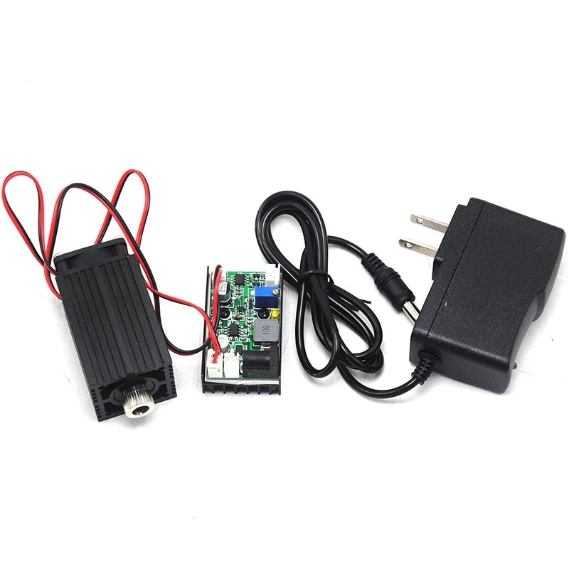 High power 850nm 1W 1000mw IR Infrared Diode Laser Adjusted Dot Module 3350mm 12V w/ Fan Cooling TTL Modulation w Adapter