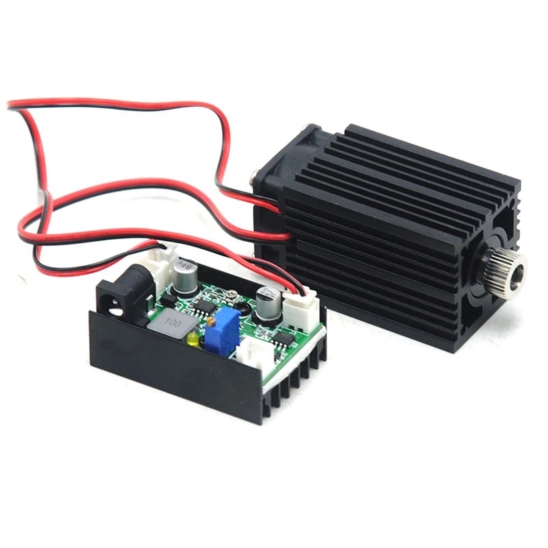 High power 850nm 1W 1000mw IR Infrared Diode Laser Adjusted Dot Module 3350mm 12V w/ Fan Cooling TTL Modulation w Adapter - Image 2