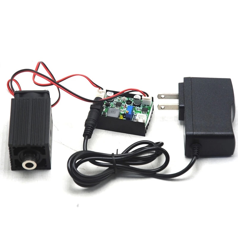 High power 850nm 1W 1000mw IR Infrared Diode Laser Adjusted Dot Module 3350mm 12V w/ Fan Cooling TTL Modulation w Adapter - Image 4