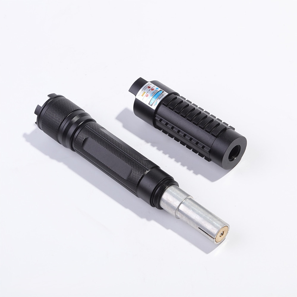 High-power blue laser flashlight 450nm continuous beam 8000m military powerful hunting laser laser burning match/candle/cigar - Image 2